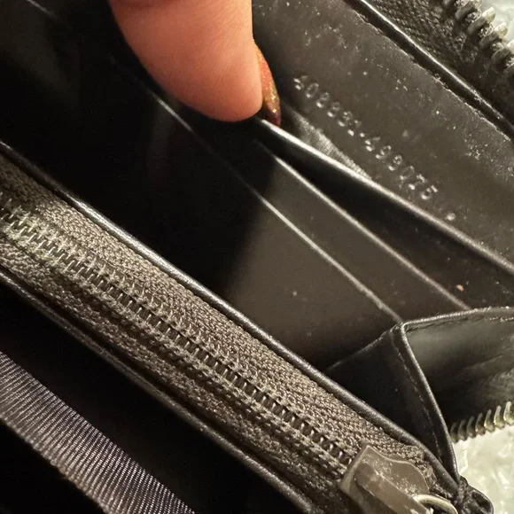Gucci Black Green Wallet vintage - Picture 10 of 14